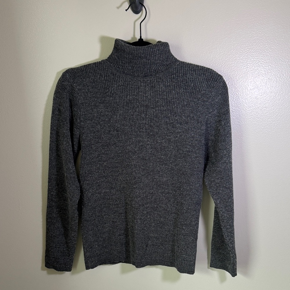 Jessica Holbrook Women’s Charcoal Turtleneck Sweater Size M